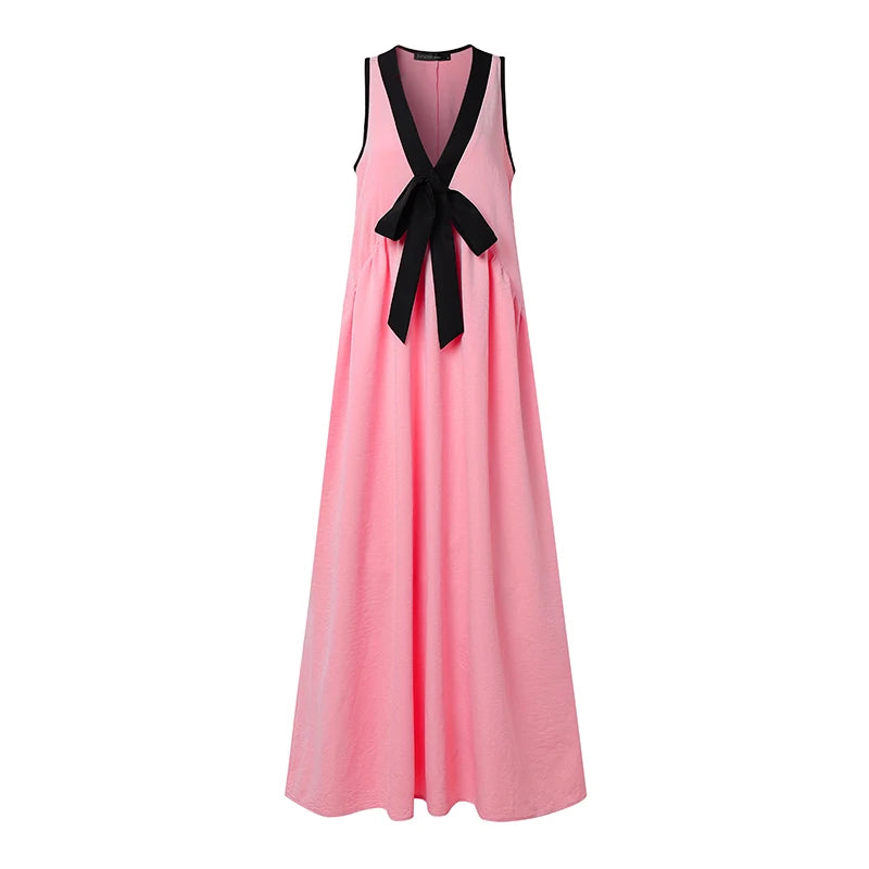 Barshaunna Turner Color-Block Draped-Neck Dress | Holiday Ease