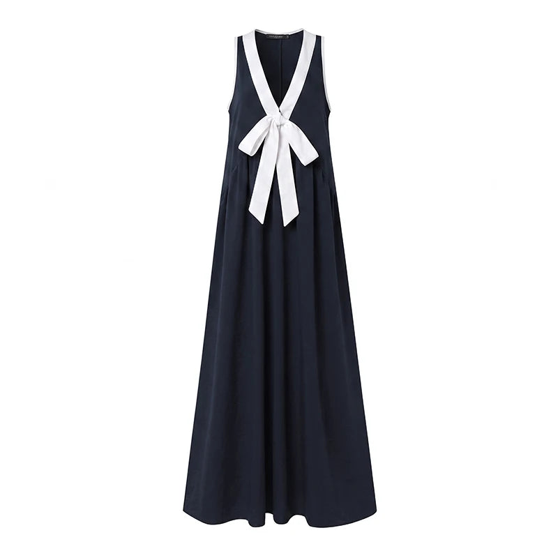 Barshaunna Turner Color-Block Draped-Neck Dress | Holiday Ease